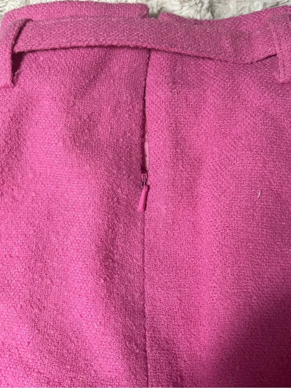 Vintage GUESS Collection Pink Wool Blend Belted Mini Skirt Sz 6 USA Made